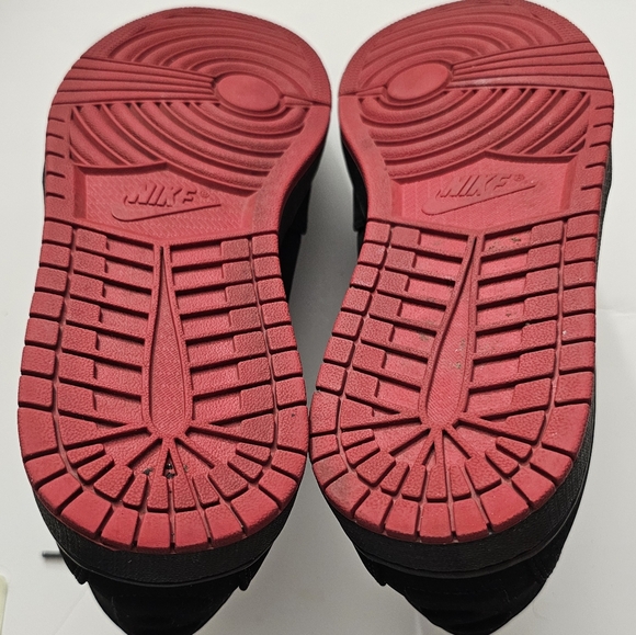 Jordan 1 Flight 5 Basketball Shoes Nike Jordan Black Gym Red Bred Men's Size 10 - Picture 7 of 10